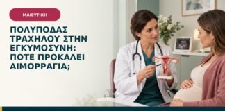 Πολύποδας τραχήλου στην εγκυμοσύνη: πότε προκαλεί αιμορραγία;