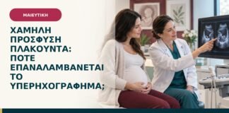 Χαμηλή πρόσφυση πλακούντα: πότε επαναλαμβάνεται το υπερηχογράφημα;
