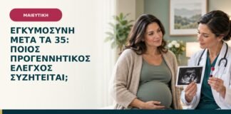 Εγκυμοσύνη μετά τα 35: ποιος προγεννητικός έλεγχος συζητείται;