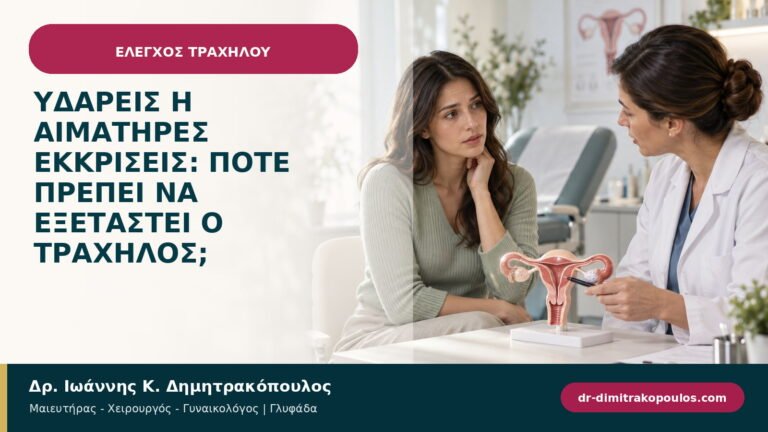 Υδαρείς ή αιματηρές εκκρίσεις: πότε πρέπει να εξεταστεί ο τράχηλος;