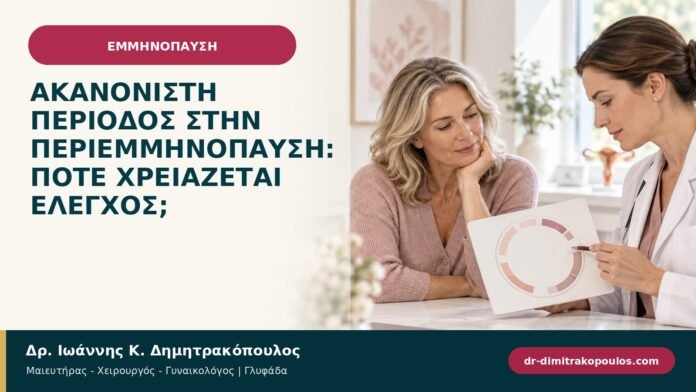 Ακανόνιστη περίοδος στην περιεμμηνόπαυση: πότε χρειάζεται έλεγχος;