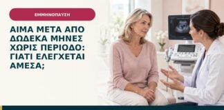 Αίμα μετά από δώδεκα μήνες χωρίς περίοδο: γιατί ελέγχεται άμεσα;