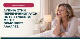 Αϋπνία στην περιεμμηνόπαυση: πότε συνδέεται με τις ορμονικές αλλαγές;