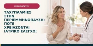 Ταχυπαλμίες στην περιεμμηνόπαυση: πότε χρειάζονται ιατρικό έλεγχο;