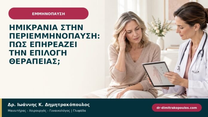 Ημικρανία στην περιεμμηνόπαυση: πώς επηρεάζει την επιλογή θεραπείας;