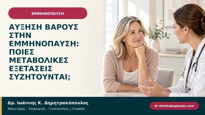Αύξηση βάρους στην εμμηνόπαυση: ποιες μεταβολικές εξετάσεις συζητούνται; Αύξηση βάρους στην εμμηνόπαυση: ποιες μεταβολικές εξετάσεις συζητούνται;