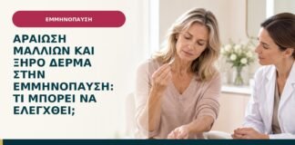 Αραίωση μαλλιών και ξηρό δέρμα στην εμμηνόπαυση: τι μπορεί να ελεγχθεί;