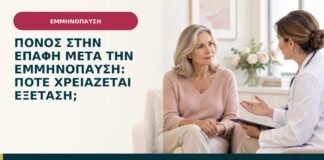 Πόνος στην επαφή μετά την εμμηνόπαυση: πότε χρειάζεται εξέταση;