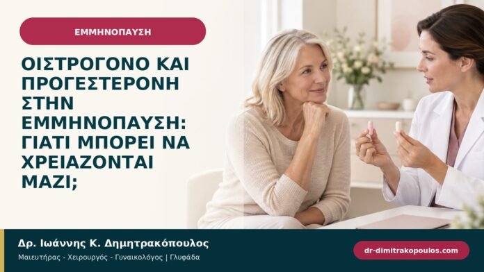 Οιστρογόνο και προγεστερόνη στην εμμηνόπαυση: γιατί μπορεί να χρειάζονται μαζί; Οιστρογόνο και προγεστερόνη στην εμμηνόπαυση: γιατί μπορεί να χρειάζονται μαζί;