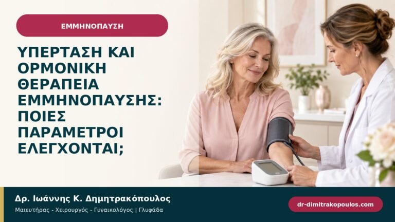 Υπέρταση και ορμονική θεραπεία εμμηνόπαυσης: ποιες παράμετροι ελέγχονται;