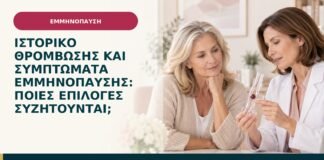 Ιστορικό θρόμβωσης και συμπτώματα εμμηνόπαυσης: ποιες επιλογές συζητούνται;