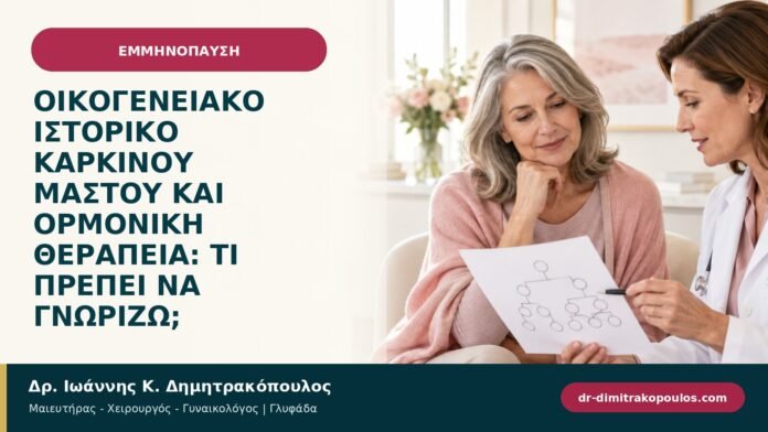 Οικογενειακό ιστορικό καρκίνου μαστού και ορμονική θεραπεία: τι πρέπει να γνωρίζω; Οικογενειακό ιστορικό καρκίνου μαστού και ορμονική θεραπεία: τι πρέπει να γνωρίζω;
