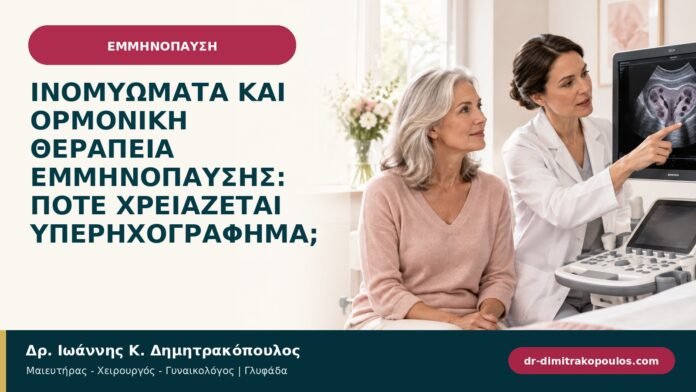Ινομυώματα και ορμονική θεραπεία εμμηνόπαυσης: πότε χρειάζεται υπερηχογράφημα; Ινομυώματα και ορμονική θεραπεία εμμηνόπαυσης: πότε χρειάζεται υπερηχογράφημα;