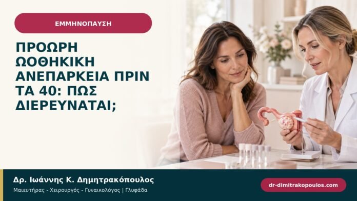 Πρόωρη ωοθηκική ανεπάρκεια πριν τα 40: πώς διερευνάται;