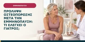 Πρόληψη οστεοπόρωσης μετά την εμμηνόπαυση: τι ελέγχει ο γιατρός;