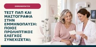 Τεστ Παπ και μαστογραφία στην εμμηνόπαυση: ποιος προληπτικός έλεγχος συνεχίζεται;