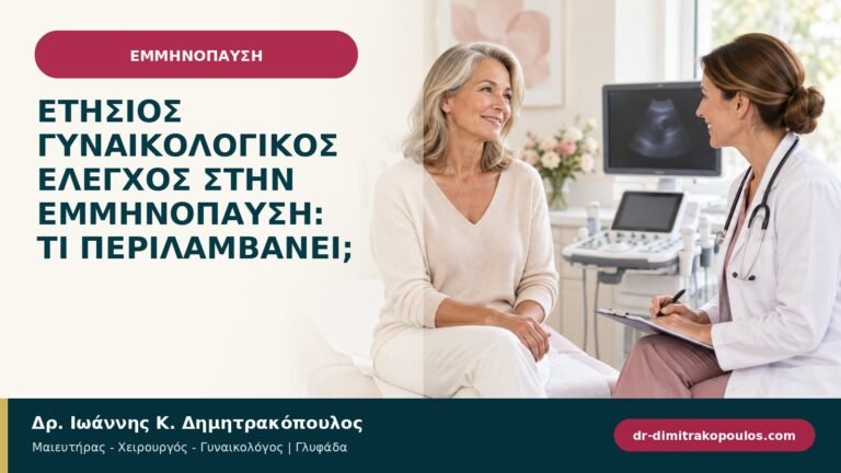Ετήσιος γυναικολογικός έλεγχος στην εμμηνόπαυση: τι περιλαμβάνει;