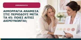 Αιμορραγία ανάμεσα στις περιόδους μετά τα 45: ποιες αιτίες διερευνώνται;
