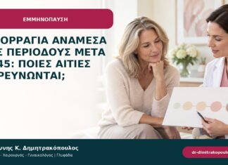 Αιμορραγία ανάμεσα στις περιόδους μετά τα 45: ποιες αιτίες διερευνώνται; Αιμορραγία ανάμεσα στις περιόδους μετά τα 45: ποιες αιτίες διερευνώνται;