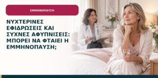 Νυχτερινές εφιδρώσεις και συχνές αφυπνίσεις: μπορεί να φταίει η εμμηνόπαυση;