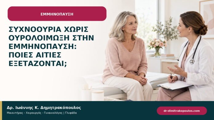 Συχνοουρία χωρίς ουρολοίμωξη στην εμμηνόπαυση: ποιες αιτίες εξετάζονται;