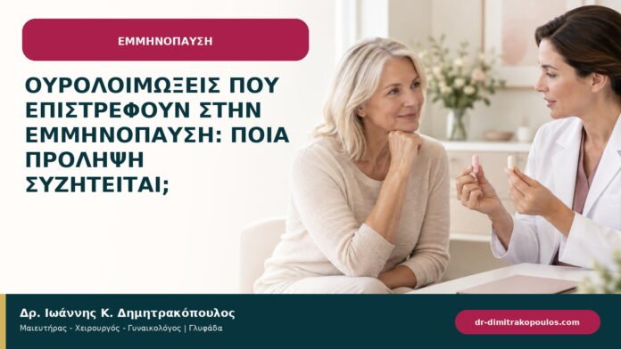 Ουρολοιμώξεις που επιστρέφουν στην εμμηνόπαυση: ποια πρόληψη συζητείται;