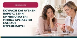 Κούραση και αύξηση βάρους στην εμμηνόπαυση: μήπως χρειάζεται έλεγχος θυρεοειδούς;