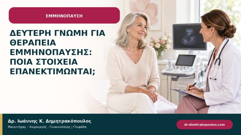 Δεύτερη γνώμη για θεραπεία εμμηνόπαυσης: ποια στοιχεία επανεκτιμώνται;