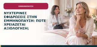 Νυχτερινές εφιδρώσεις στην εμμηνόπαυση: πότε χρειάζεται αξιολόγηση;