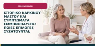 Ιστορικό καρκίνου μαστού και συμπτώματα εμμηνόπαυσης: ποιες επιλογές συζητούνται;