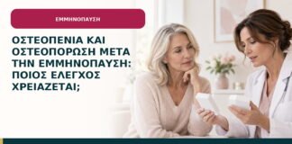 Οστεοπενία και οστεοπόρωση μετά την εμμηνόπαυση: ποιος έλεγχος χρειάζεται;