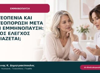 Οστεοπενία και οστεοπόρωση μετά την εμμηνόπαυση: ποιος έλεγχος χρειάζεται;