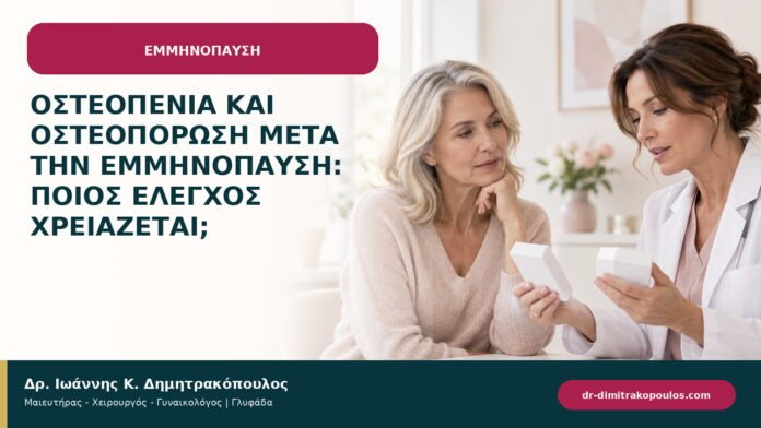 Οστεοπενία και οστεοπόρωση μετά την εμμηνόπαυση: ποιος έλεγχος χρειάζεται; Οστεοπενία και οστεοπόρωση μετά την εμμηνόπαυση: ποιος έλεγχος χρειάζεται;