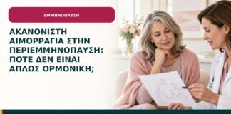 Ακανόνιστη αιμορραγία στην περιεμμηνόπαυση: πότε δεν είναι απλώς ορμονική;
