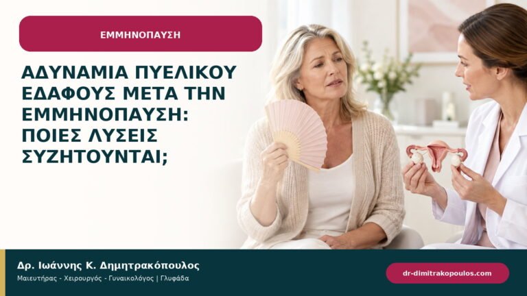 Αδυναμία πυελικού εδάφους μετά την εμμηνόπαυση: ποιες λύσεις συζητούνται;