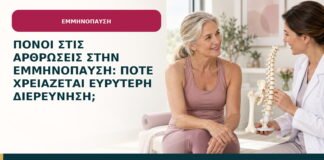 Πόνοι στις αρθρώσεις στην εμμηνόπαυση: πότε χρειάζεται ευρύτερη διερεύνηση;