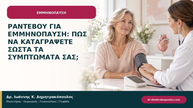 Ραντεβού για εμμηνόπαυση: πώς να καταγράψετε σωστά τα συμπτώματά σας;