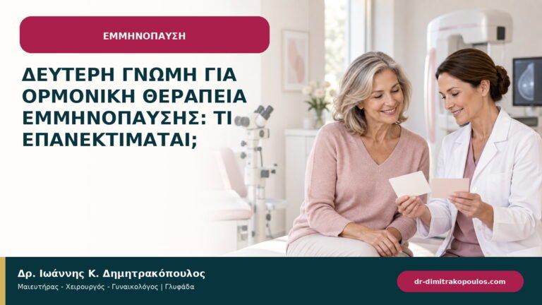Δεύτερη γνώμη για ορμονική θεραπεία εμμηνόπαυσης: τι επανεκτιμάται;