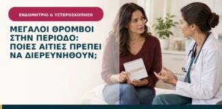 Μεγάλοι θρόμβοι στην περίοδο: ποιες αιτίες πρέπει να διερευνηθούν;