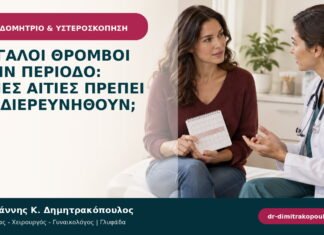 Μεγάλοι θρόμβοι στην περίοδο: ποιες αιτίες πρέπει να διερευνηθούν; Μεγάλοι θρόμβοι στην περίοδο: ποιες αιτίες πρέπει να διερευνηθούν;