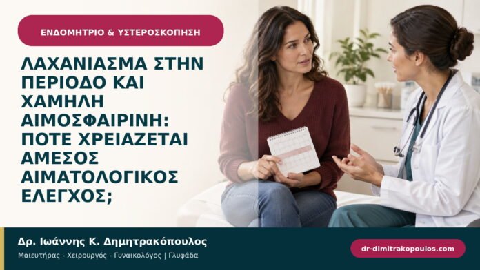 Λαχάνιασμα στην περίοδο και χαμηλή αιμοσφαιρίνη: πότε χρειάζεται άμεσος αιματολογικός έλεγχος;