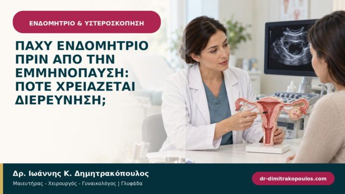 Παχύ ενδομήτριο πριν από την εμμηνόπαυση: πότε χρειάζεται διερεύνηση;
