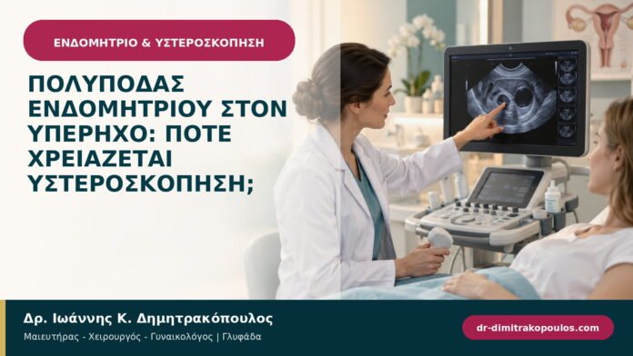 Πολύποδας ενδομητρίου στον υπέρηχο: πότε χρειάζεται υστεροσκόπηση;