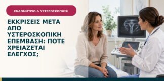 Εκκρίσεις μετά από υστεροσκοπική επέμβαση: πότε χρειάζεται έλεγχος;