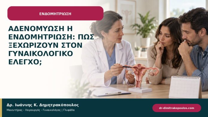 Αδενομύωση ή ενδομητρίωση: πώς ξεχωρίζουν στον γυναικολογικό έλεγχο; Αδενομύωση ή ενδομητρίωση: πώς ξεχωρίζουν στον γυναικολογικό έλεγχο;