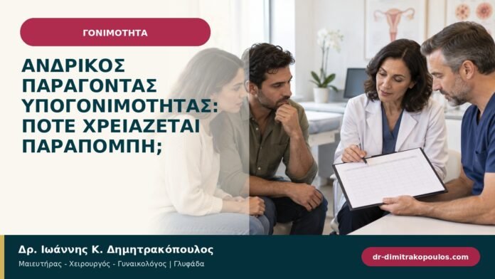 Ανδρικός παράγοντας υπογονιμότητας: πότε χρειάζεται παραπομπή; Ανδρικός παράγοντας υπογονιμότητας: πότε χρειάζεται παραπομπή;