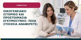 Οικογενειακό ιστορικό και προετοιμασία εγκυμοσύνης: ποια στοιχεία αναφέρετε;