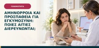 Αμηνόρροια και προσπάθεια για εγκυμοσύνη: ποιες αιτίες διερευνώνται;