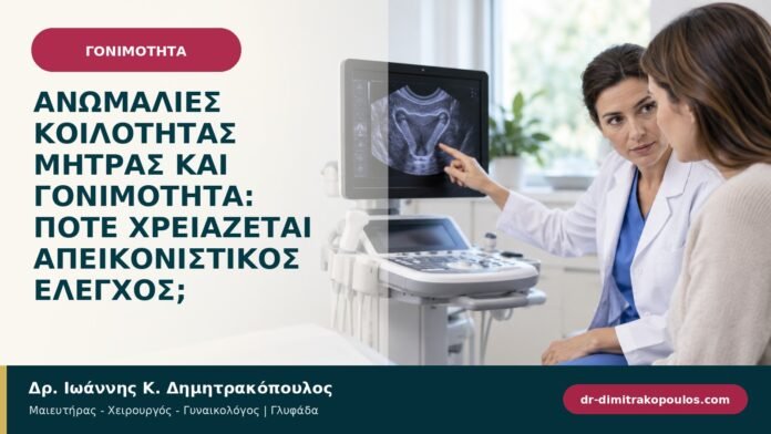 Ανωμαλίες κοιλότητας μήτρας και γονιμότητα: πότε χρειάζεται απεικονιστικός έλεγχος;