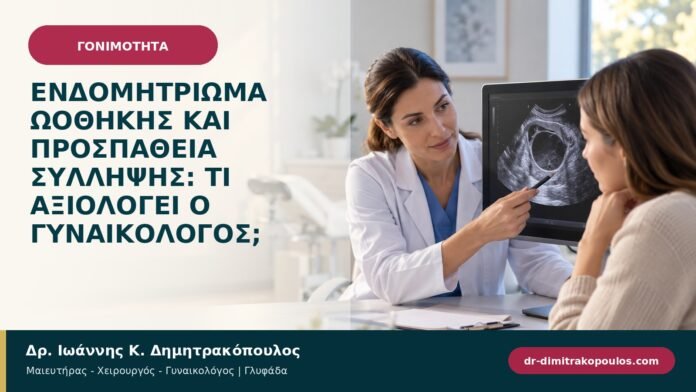 Ενδομητρίωμα ωοθήκης και προσπάθεια σύλληψης: τι αξιολογεί ο γυναικολόγος;